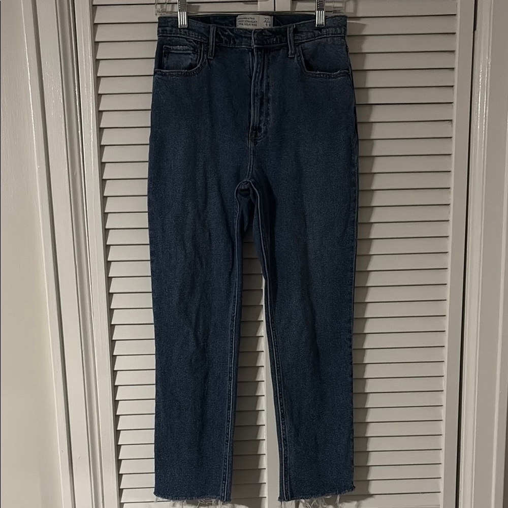 Abercrombie & Fitch Blue Straight Leg Jeans